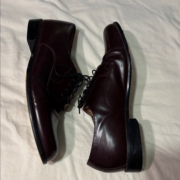 Classic Brown / burgundy BOSTONIAN Leather Men's Dress Shoes sz 13. GUC - Picture 7 of 15